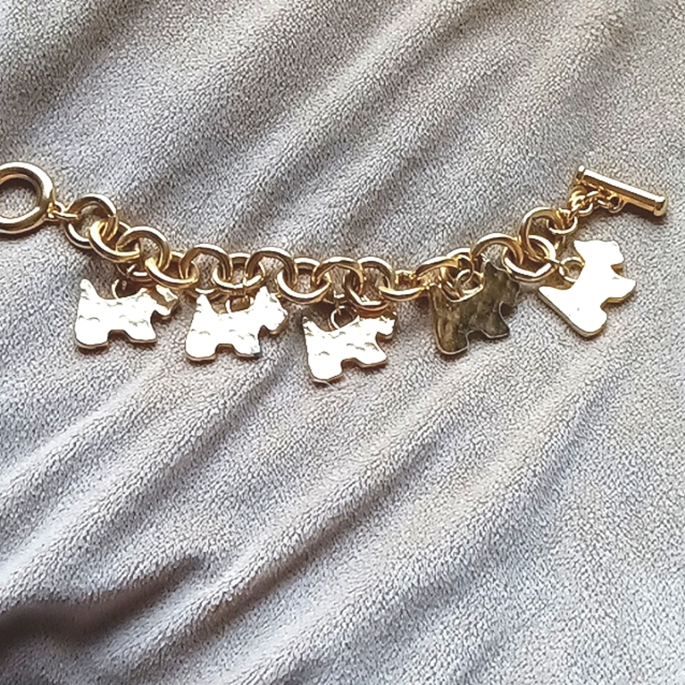 ❣️Vintage Carolee chunky Scottie bracelet heavy